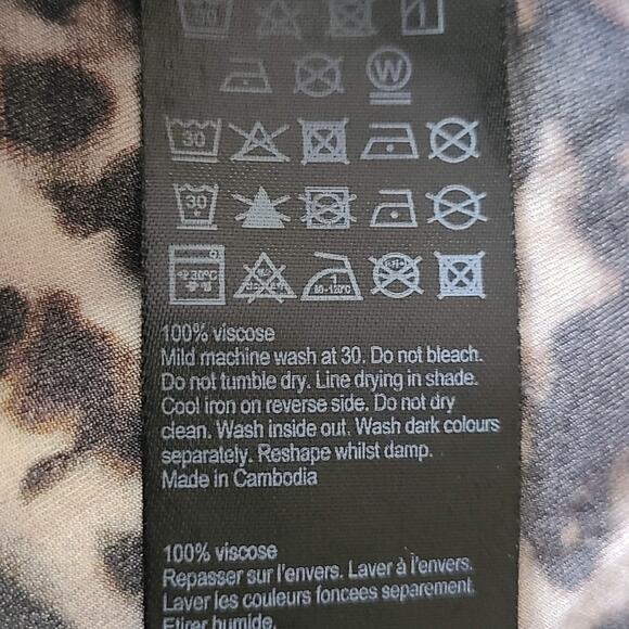 ALLSAINTS‎ Tortoiseshell Print Button Down Long Sleeve Shirt MS097T Men's Medium - Picture 13 of 14